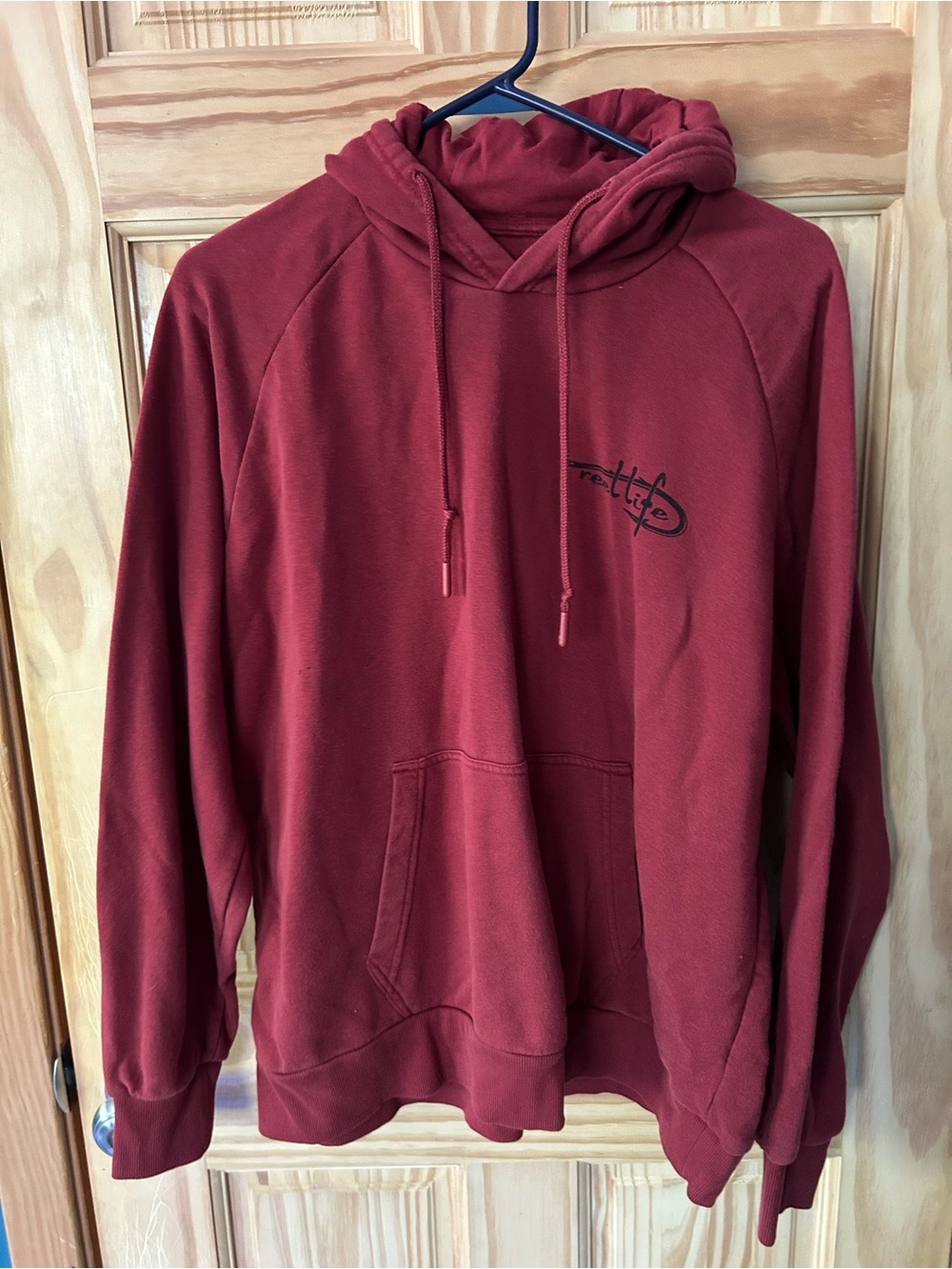 Reel Life Maroon Pullover Hoodie
